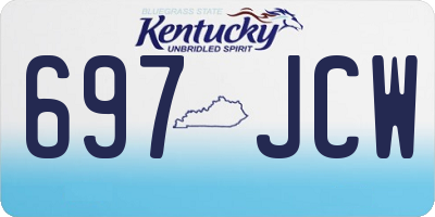 KY license plate 697JCW