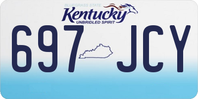 KY license plate 697JCY