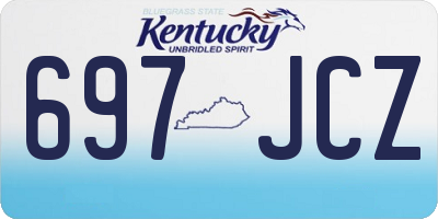 KY license plate 697JCZ
