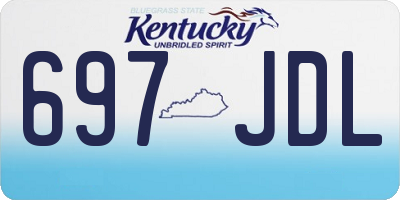 KY license plate 697JDL