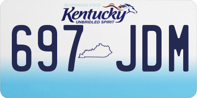 KY license plate 697JDM