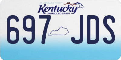 KY license plate 697JDS