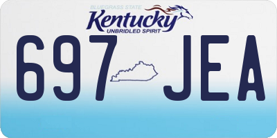 KY license plate 697JEA