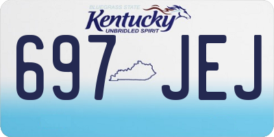 KY license plate 697JEJ