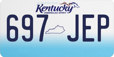 KY license plate 697JEP