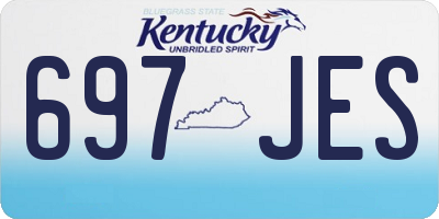 KY license plate 697JES