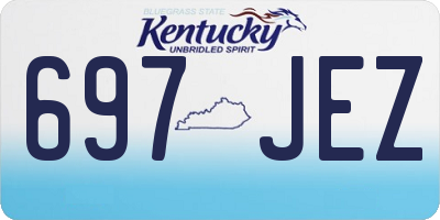 KY license plate 697JEZ