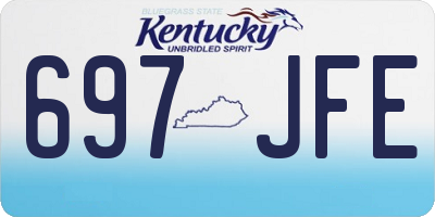 KY license plate 697JFE