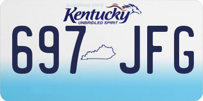 KY license plate 697JFG