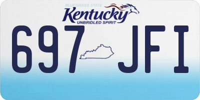 KY license plate 697JFI