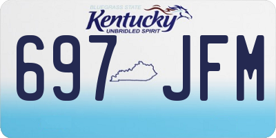 KY license plate 697JFM
