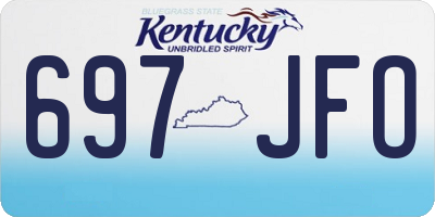 KY license plate 697JFO