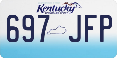 KY license plate 697JFP