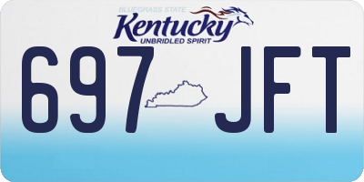 KY license plate 697JFT