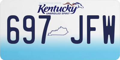 KY license plate 697JFW