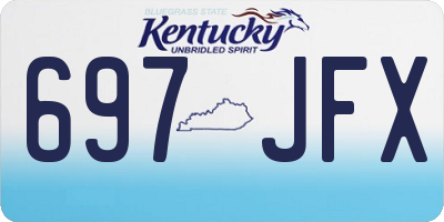 KY license plate 697JFX