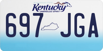 KY license plate 697JGA
