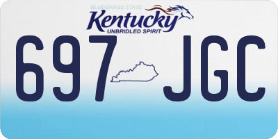 KY license plate 697JGC