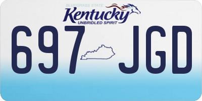 KY license plate 697JGD
