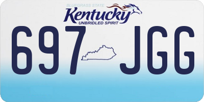 KY license plate 697JGG