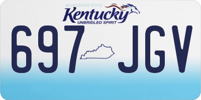 KY license plate 697JGV
