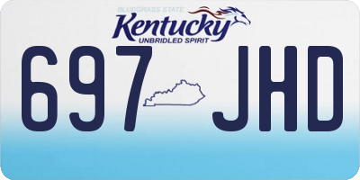 KY license plate 697JHD