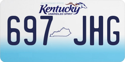KY license plate 697JHG