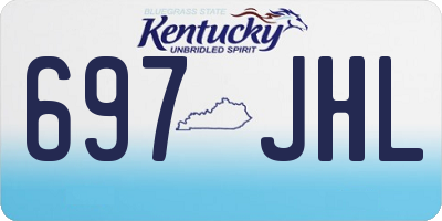 KY license plate 697JHL