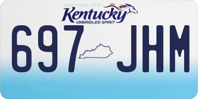 KY license plate 697JHM