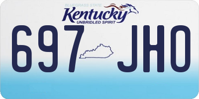 KY license plate 697JHO