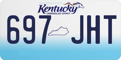 KY license plate 697JHT
