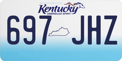 KY license plate 697JHZ