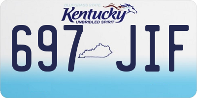 KY license plate 697JIF