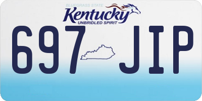 KY license plate 697JIP