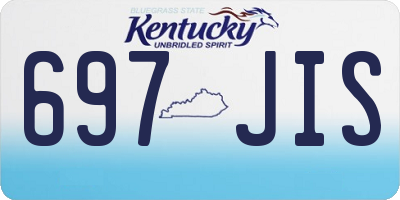 KY license plate 697JIS