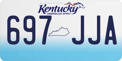 KY license plate 697JJA