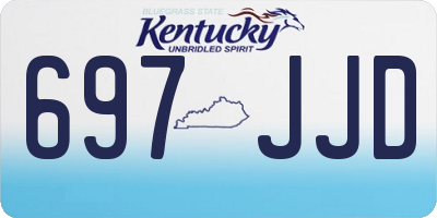 KY license plate 697JJD
