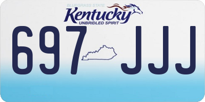 KY license plate 697JJJ