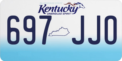 KY license plate 697JJO