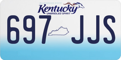 KY license plate 697JJS