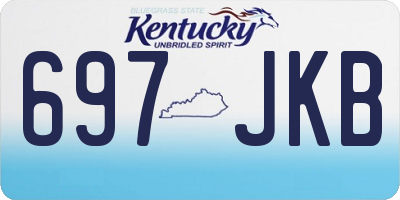 KY license plate 697JKB