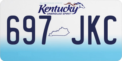 KY license plate 697JKC