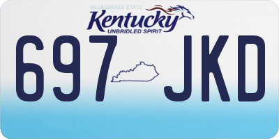 KY license plate 697JKD