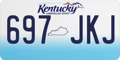 KY license plate 697JKJ