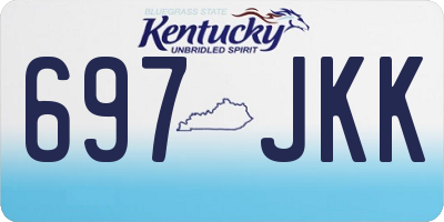 KY license plate 697JKK