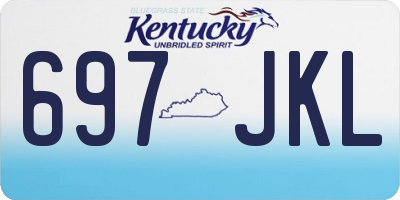 KY license plate 697JKL