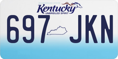 KY license plate 697JKN