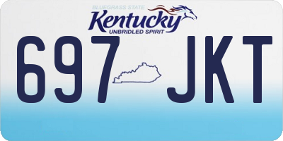 KY license plate 697JKT