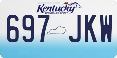 KY license plate 697JKW