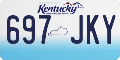 KY license plate 697JKY
